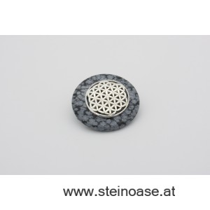 Donut Halter 30mm Blume d.L.  925 Silber